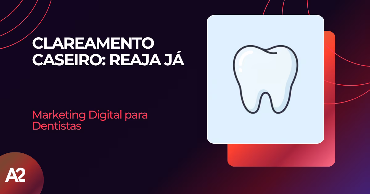 Paciente pesquisando clareamento dental caseiro no celular enquanto ignora consultório odontológico