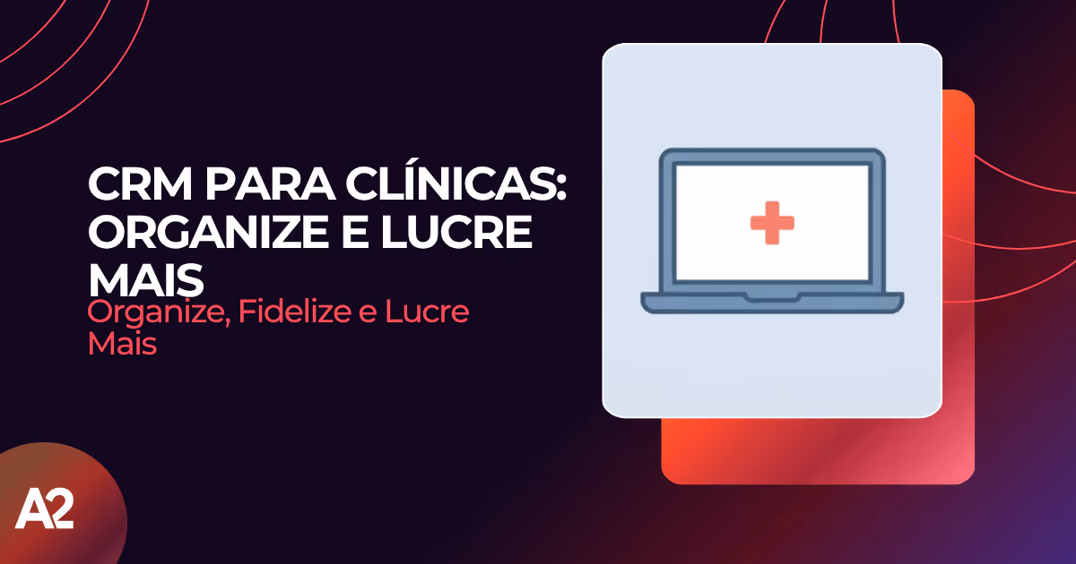 Dashboard de CRM para clínicas mostrando agenda organizada e perfil de pacientes
